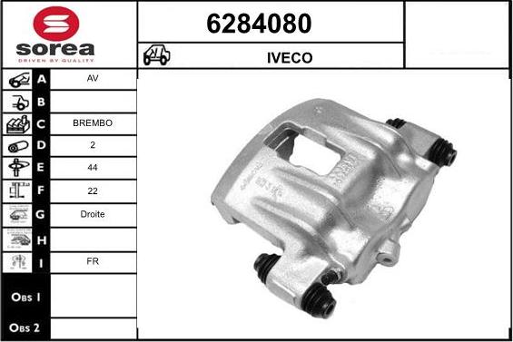 STARTCAR 6284080 - Brake Caliper autospares.lv