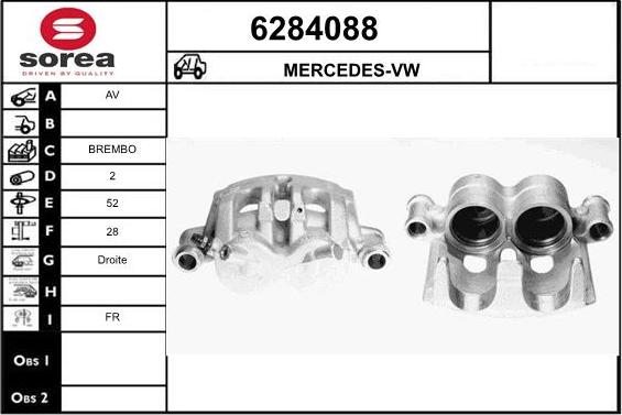 STARTCAR 6284088 - Brake Caliper autospares.lv