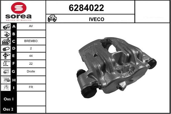 STARTCAR 6284022 - Brake Caliper autospares.lv