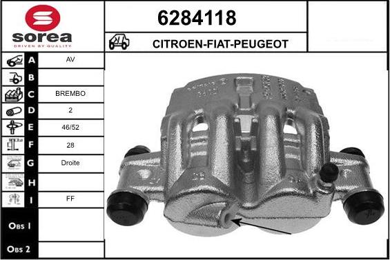 STARTCAR 6284118 - Brake Caliper autospares.lv