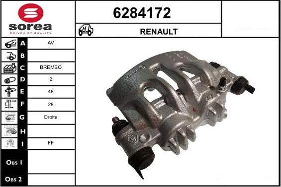 STARTCAR 6284172 - Brake Caliper autospares.lv