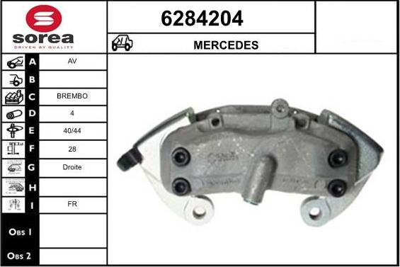 STARTCAR 6284204 - Brake Caliper autospares.lv