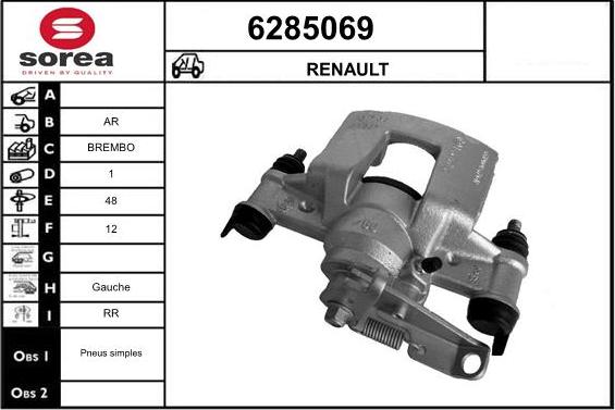 STARTCAR 6285069 - Brake Caliper autospares.lv