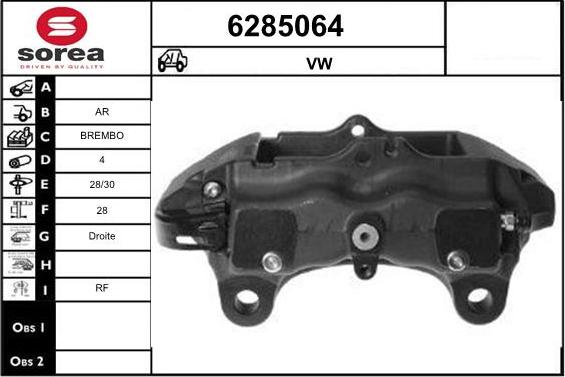 STARTCAR 6285064 - Brake Caliper autospares.lv