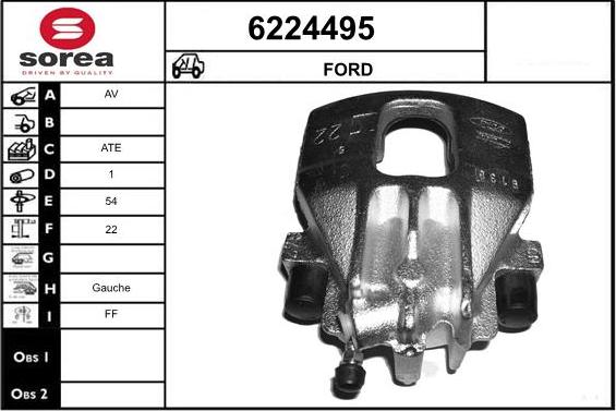 STARTCAR 6224495 - Brake Caliper autospares.lv