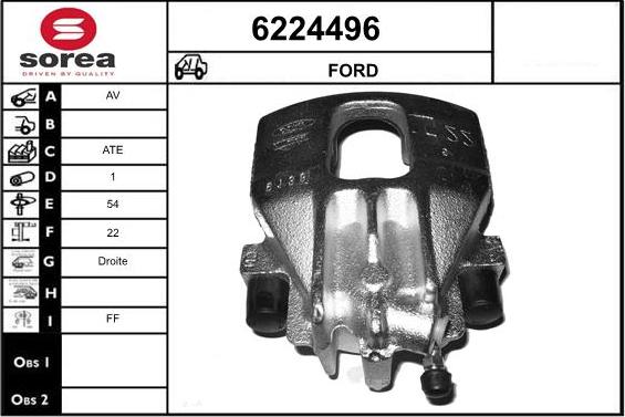 STARTCAR 6224496 - Brake Caliper autospares.lv