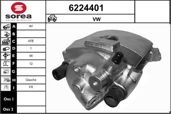 STARTCAR 6224401 - Brake Caliper autospares.lv