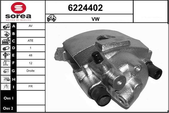 STARTCAR 6224402 - Brake Caliper autospares.lv