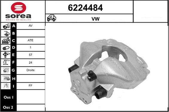 STARTCAR 6224484 - Brake Caliper autospares.lv