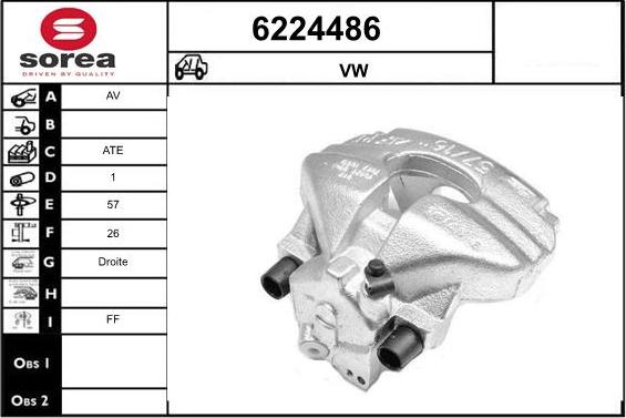 STARTCAR 6224486 - Brake Caliper autospares.lv