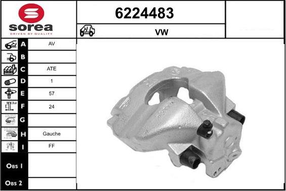 STARTCAR 6224483 - Brake Caliper autospares.lv