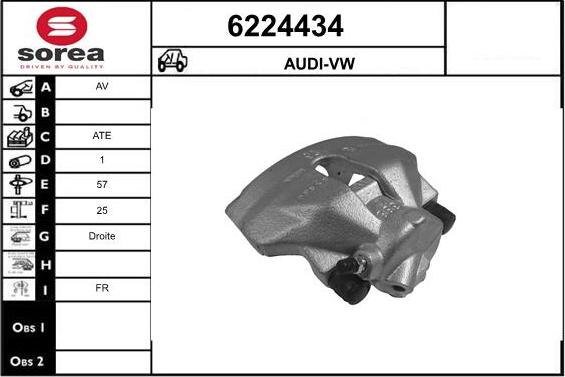 STARTCAR 6224434 - Brake Caliper autospares.lv