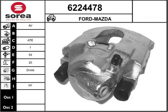 STARTCAR 6224478 - Brake Caliper autospares.lv