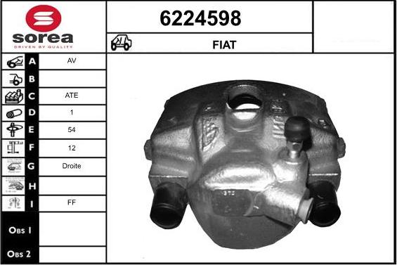 STARTCAR 6224598 - Brake Caliper autospares.lv
