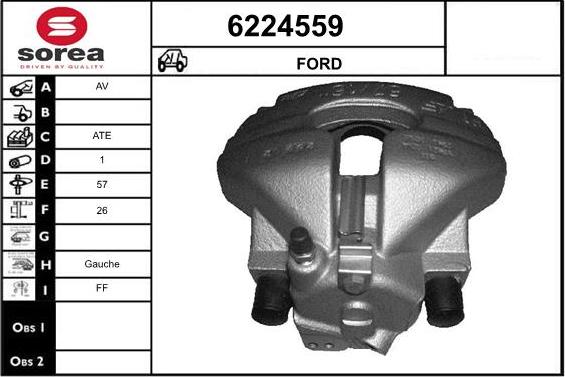 STARTCAR 6224559 - Brake Caliper autospares.lv