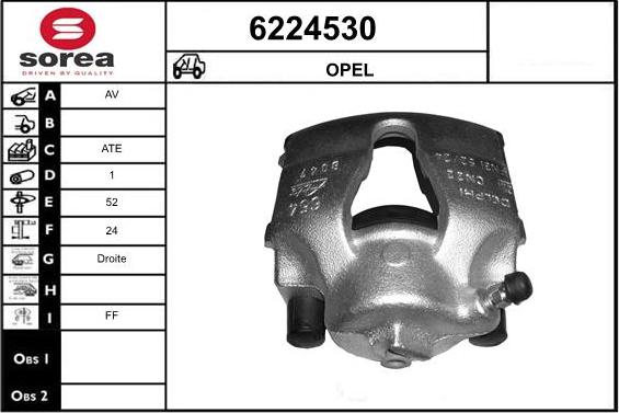 STARTCAR 6224530 - Brake Caliper autospares.lv