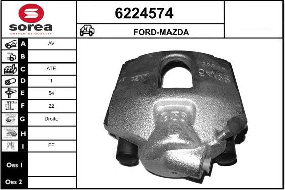 STARTCAR 6224574 - Brake Caliper autospares.lv