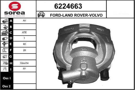 STARTCAR 6224663 - Brake Caliper autospares.lv