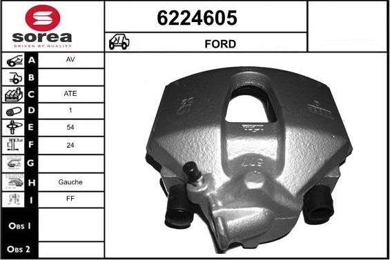 STARTCAR 6224605 - Brake Caliper autospares.lv