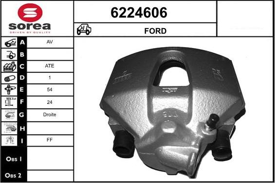 STARTCAR 6224606 - Brake Caliper autospares.lv