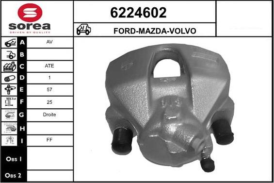 STARTCAR 6224602 - Brake Caliper autospares.lv