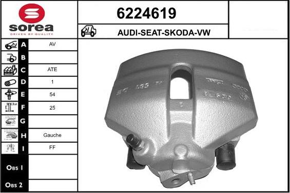 STARTCAR 6224619 - Brake Caliper autospares.lv