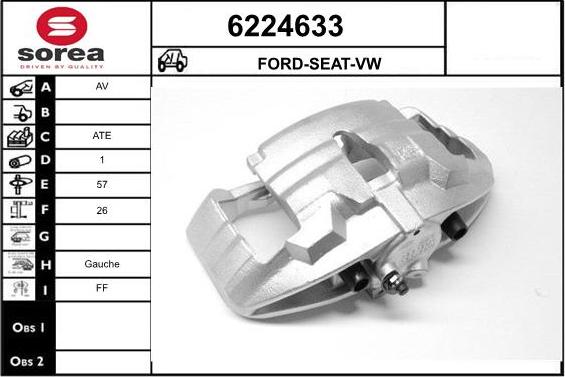 STARTCAR 6224633 - Brake Caliper autospares.lv