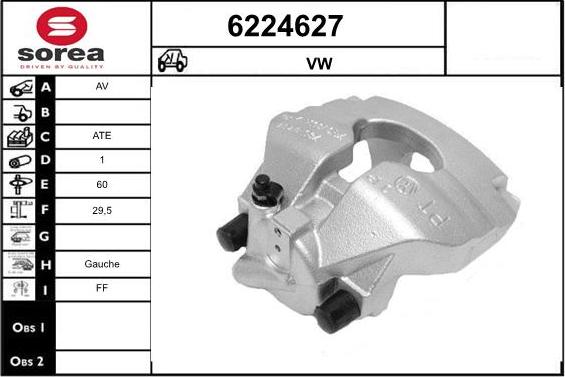 STARTCAR 6224627 - Brake Caliper autospares.lv