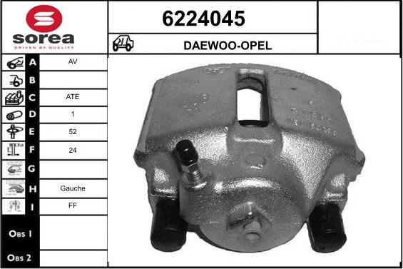 STARTCAR 6224045 - Brake Caliper autospares.lv