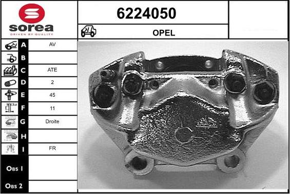 STARTCAR 6224050 - Brake Caliper autospares.lv