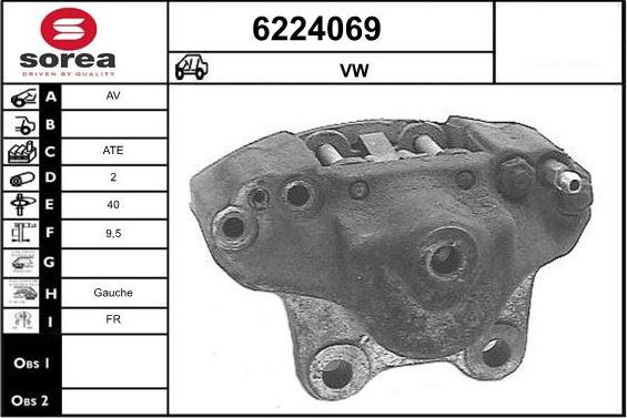 STARTCAR 6224069 - Brake Caliper autospares.lv