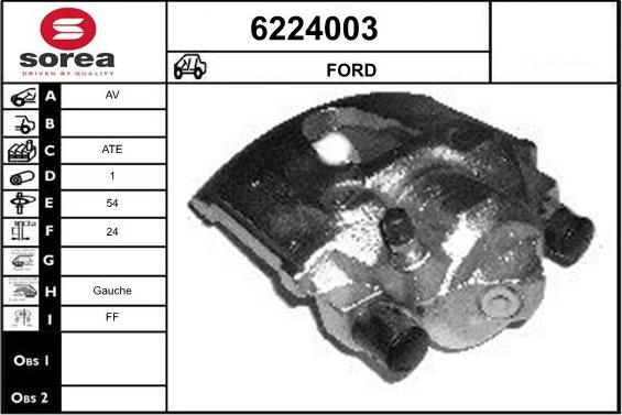 STARTCAR 6224003 - Brake Caliper autospares.lv