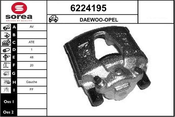 STARTCAR 6224195 - Brake Caliper autospares.lv