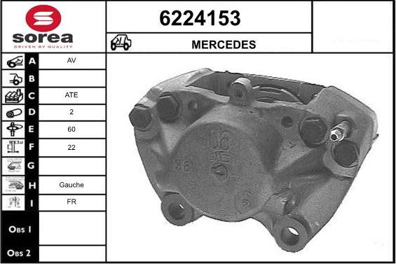 STARTCAR 6224153 - Brake Caliper autospares.lv