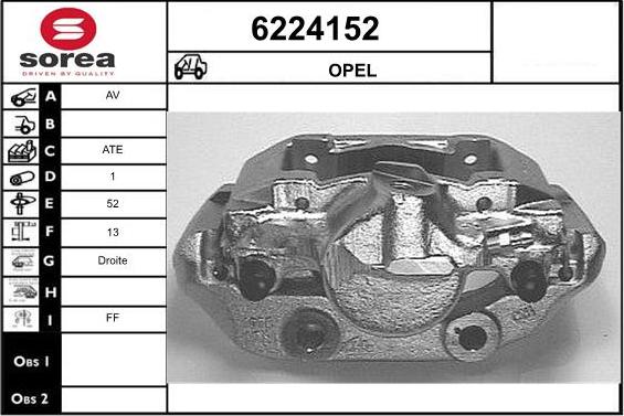 STARTCAR 6224152 - Brake Caliper autospares.lv