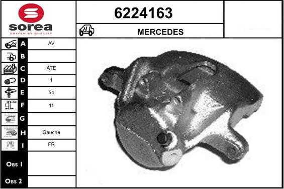 STARTCAR 6224163 - Brake Caliper autospares.lv