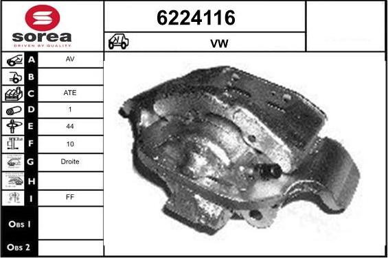 STARTCAR 6224116 - Brake Caliper autospares.lv