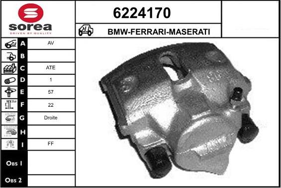 STARTCAR 6224170 - Brake Caliper autospares.lv