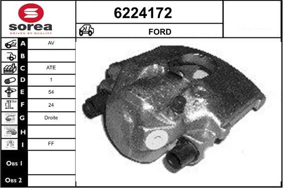 STARTCAR 6224172 - Brake Caliper autospares.lv