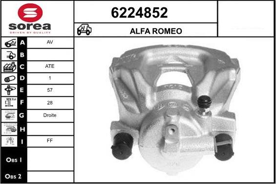 STARTCAR 6224852 - Brake Caliper autospares.lv