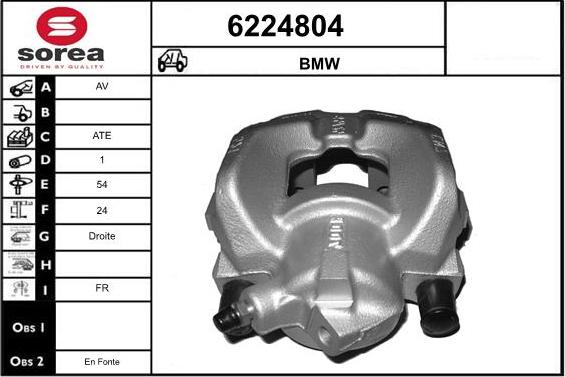 STARTCAR 6224804 - Brake Caliper autospares.lv