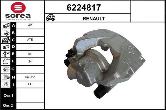 STARTCAR 6224817 - Brake Caliper autospares.lv