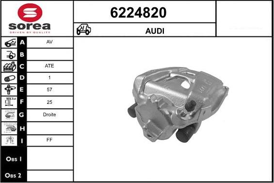 STARTCAR 6224820 - Brake Caliper autospares.lv