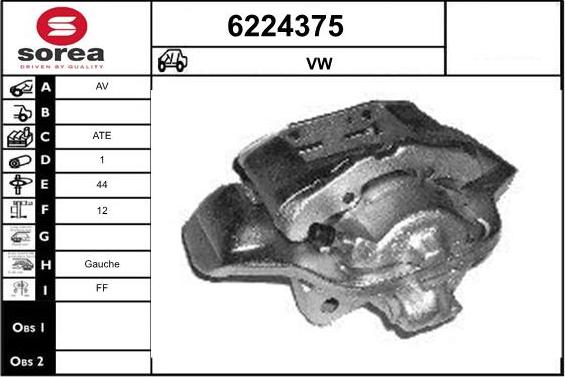 STARTCAR 6224375 - Brake Caliper autospares.lv