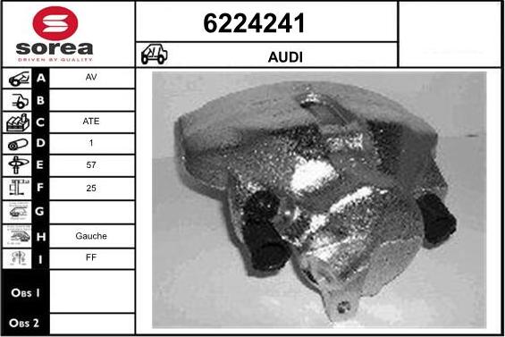 STARTCAR 6224241 - Brake Caliper autospares.lv