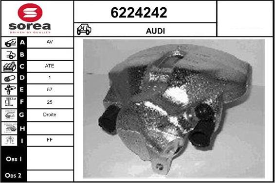 STARTCAR 6224242 - Brake Caliper autospares.lv