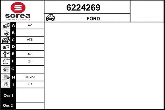 STARTCAR 6224269 - Brake Caliper autospares.lv