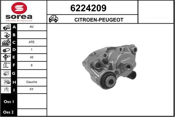 STARTCAR 6224209 - Brake Caliper autospares.lv