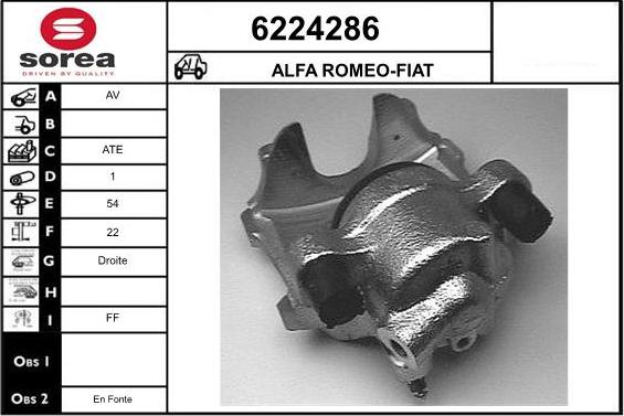 STARTCAR 6224286 - Brake Caliper autospares.lv