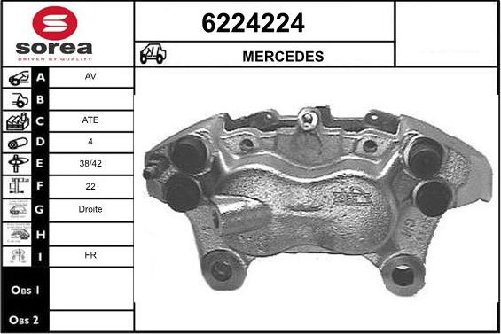 STARTCAR 6224224 - Brake Caliper autospares.lv